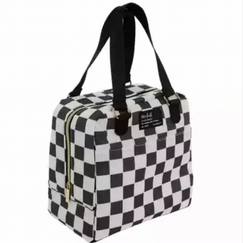 Leaving May 4: NWT Checkered Lunch Tote